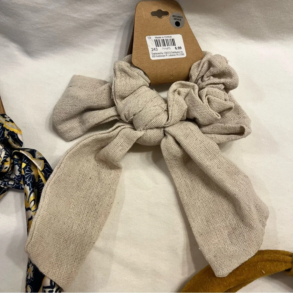 Hair Accessories 3pc Headband & Hair Scarf Set Bow Knot Neutral Bundle‎ NWT